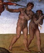 Expulsion from Garden of Eden, Michelangelo Buonarroti